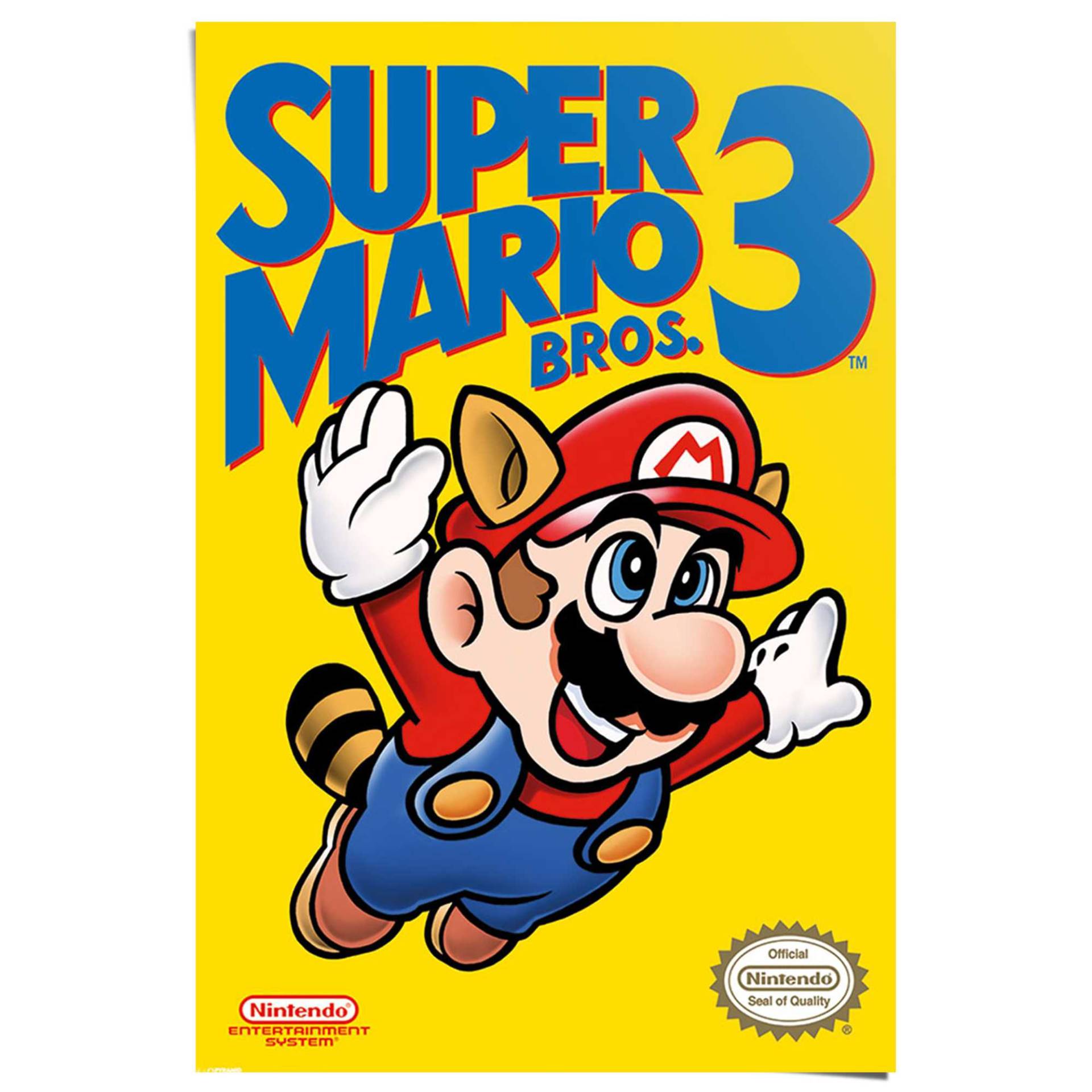 Reinders! Poster »Super Mario Bros 3 - NES cover« Reinders! Poster »Super Mario Bros 3 - NES cover« von Reinders!