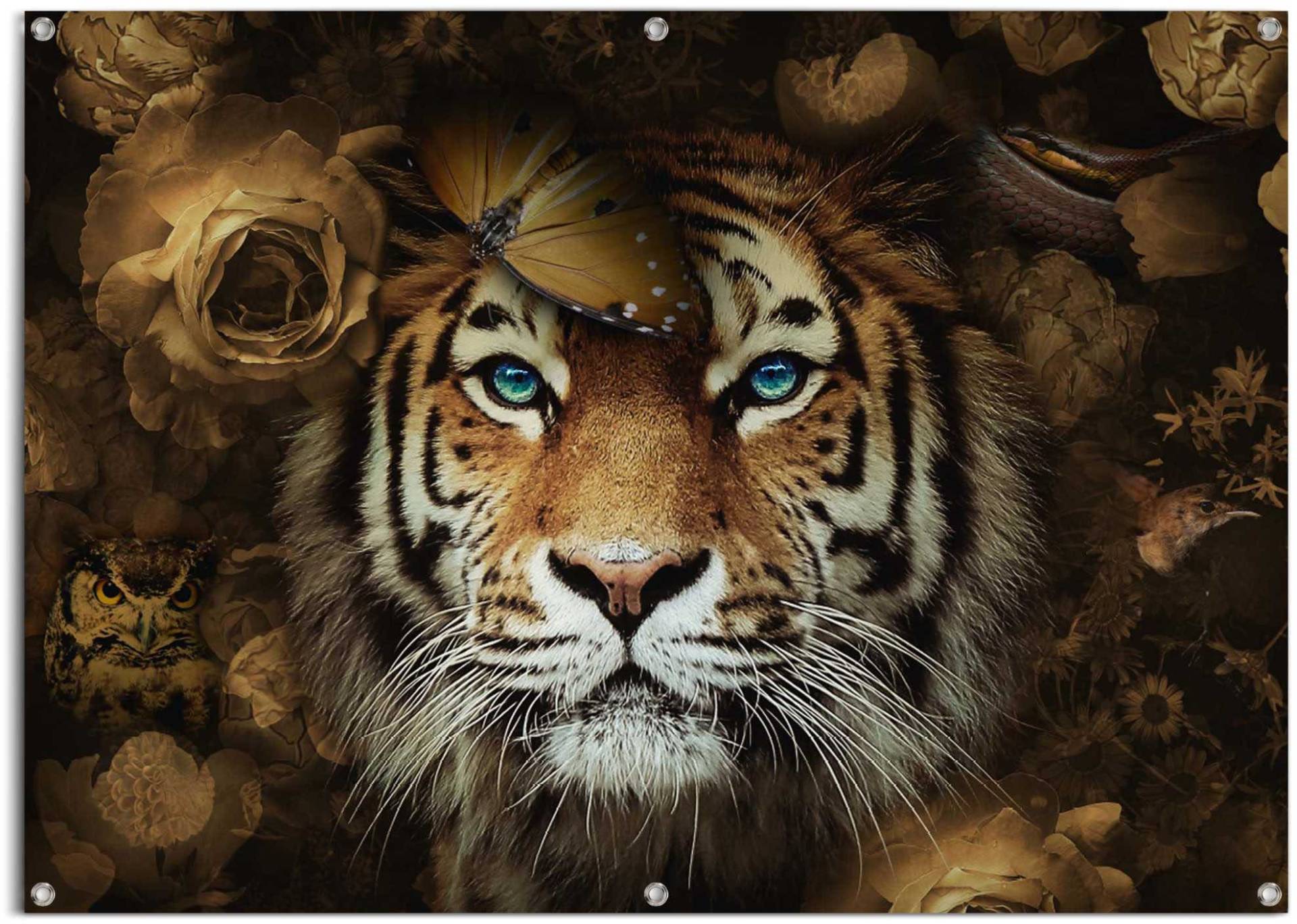 Reinders! Poster »Tiger«, leichtes und wasserfestes Gartenposter für den Ausseneinsatz von Reinders!