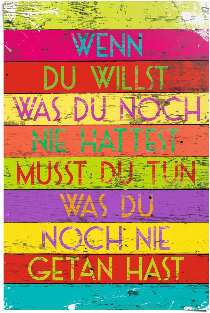 Reinders! Poster »Wenn du willst«, (1 St.) von Reinders!