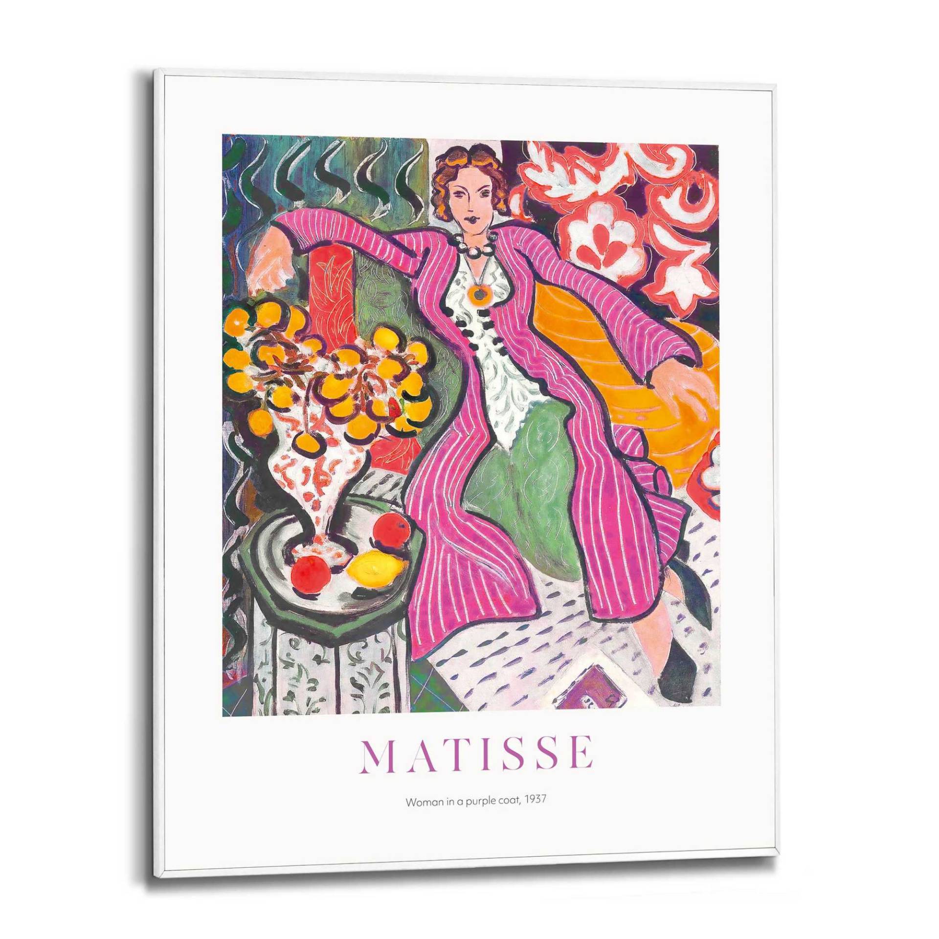 Reinders! Poster »Matisse - Frau im lila Mantel« von Reinders!