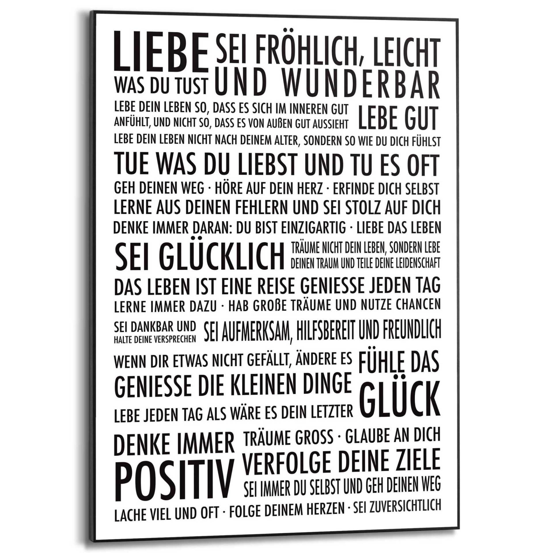 Reinders! Poster »Positiv Leben« von Reinders!