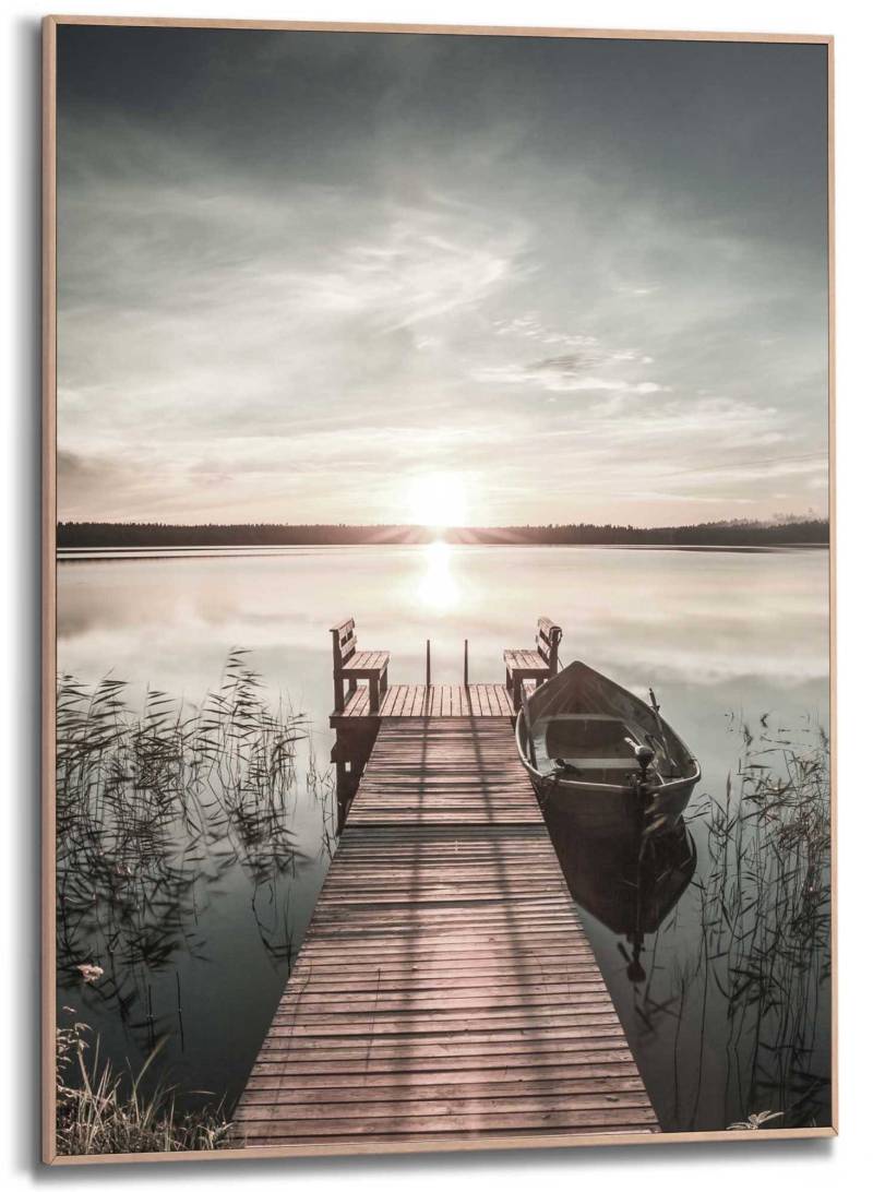 Reinders! Wandbild »Slim Frame Wood 50x70 Scandic Jetty« von Reinders!