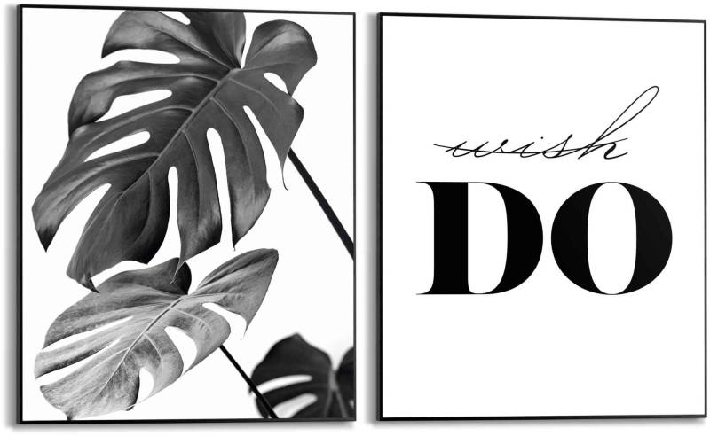 Reinders! Wandbild »Tun Zitat - Modern - Botanisch - Monstera«, (2 St.) von Reinders!