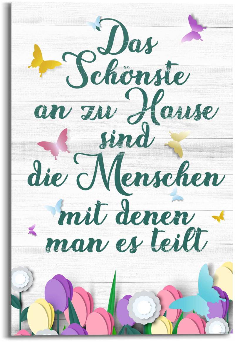 Reinders! Wandbild »Wandbild Zu Hause Familien - Lebensfreude - Weisheit«, Schriftzug, (1 St.) von Reinders!