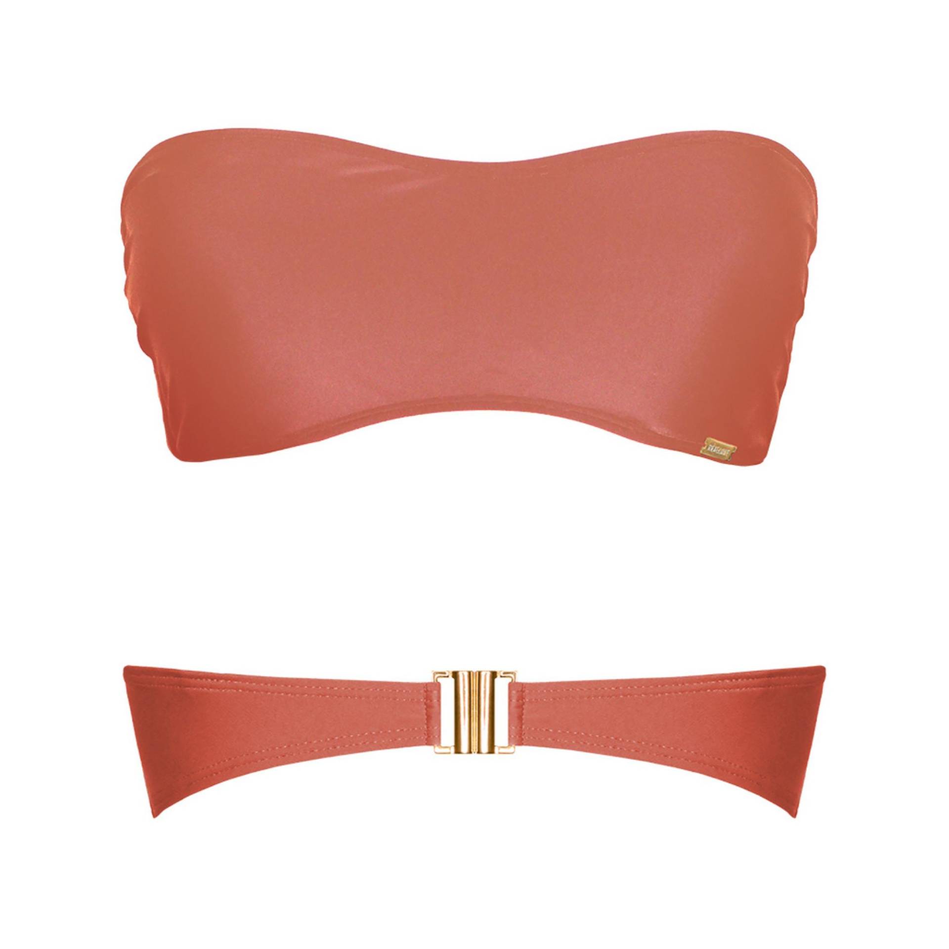 Bikini Oberteil Damen Terracotta L von Réjeanne