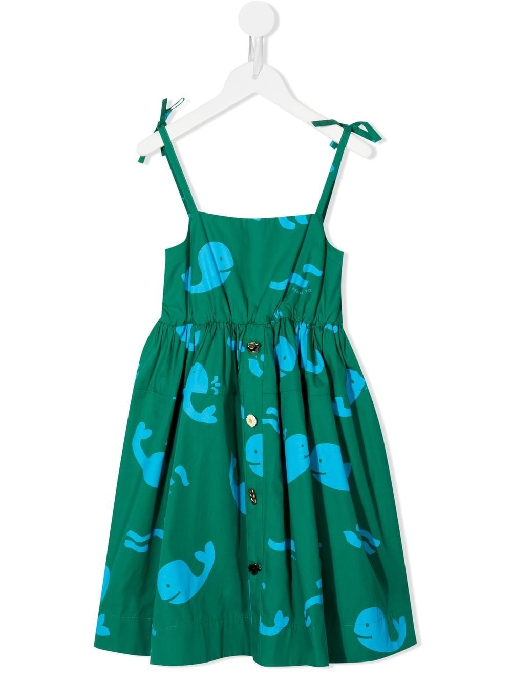 Rejina Pyo Esme whale-print organic cotton dress - Green von Rejina Pyo