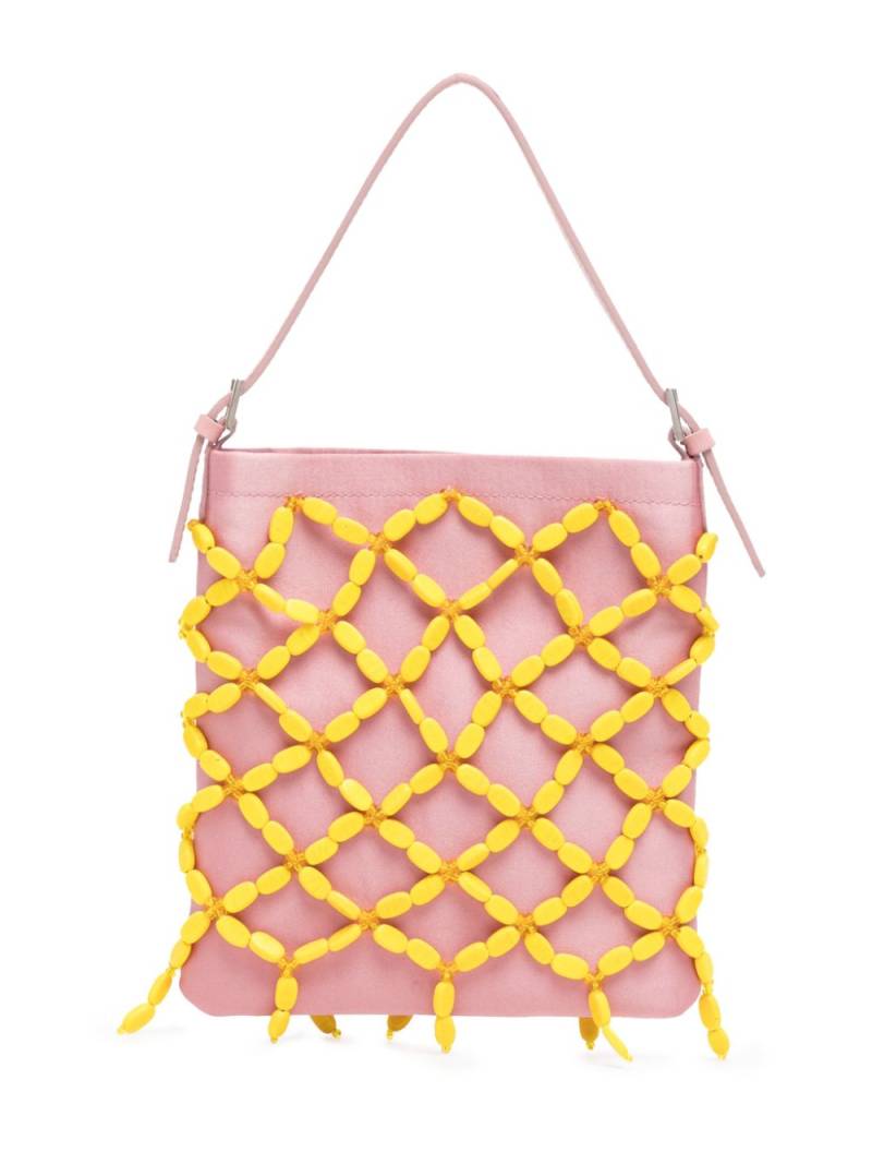 Rejina Pyo Frida beaded silk mini bag - Pink von Rejina Pyo