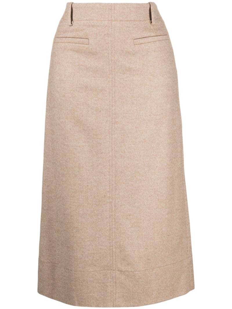 Rejina Pyo Ines wool-blend midi skirt - Brown von Rejina Pyo