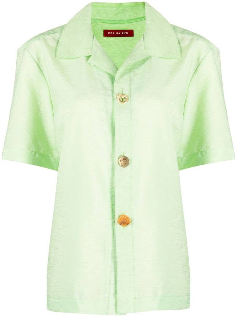 Rejina Pyo Marty textured shirt - Green von Rejina Pyo