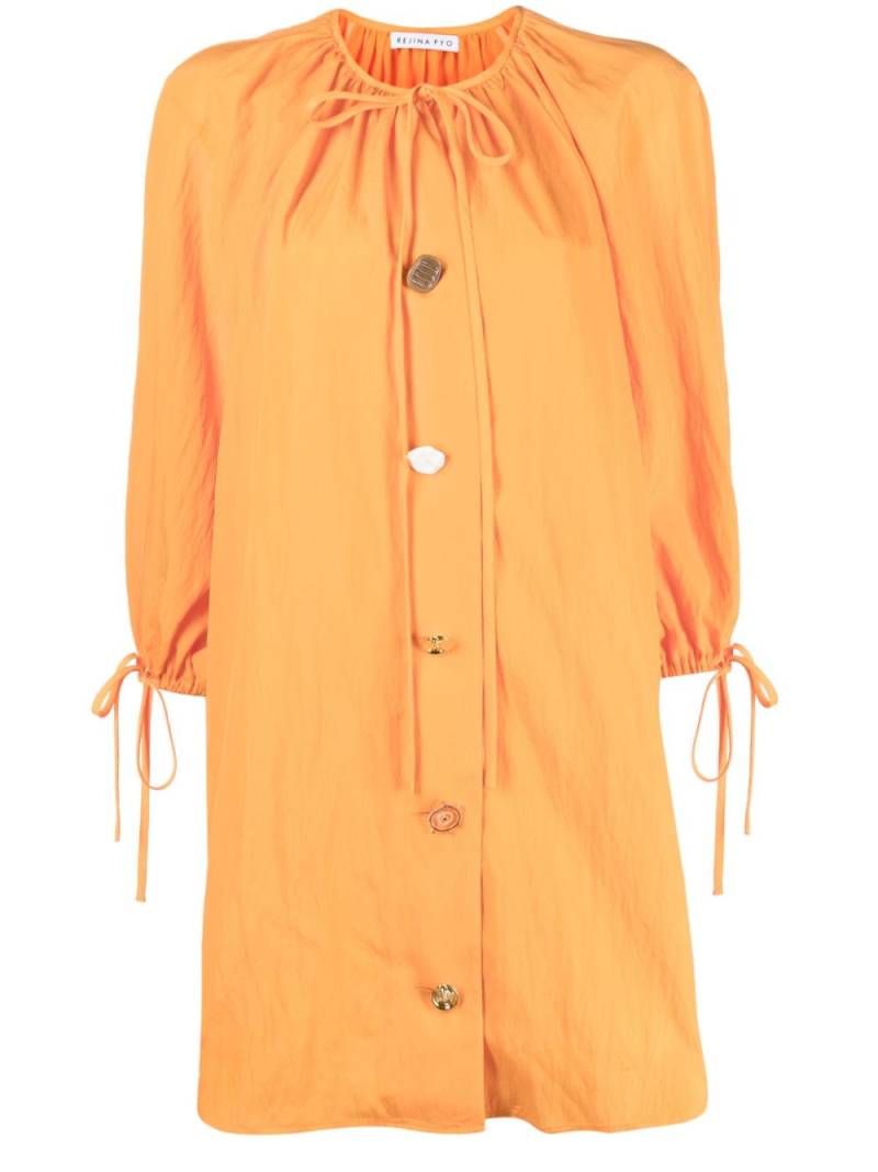 Rejina Pyo Scout signature button dress - Orange von Rejina Pyo