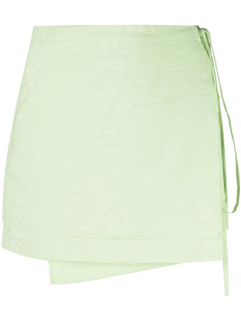 Rejina Pyo wrap-detail miniskirt - Green von Rejina Pyo