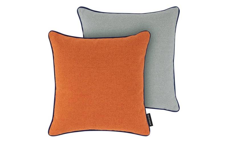 Remember Dekokissen »Peanut 45 x 45 cm, Orange/Grau« von Remember