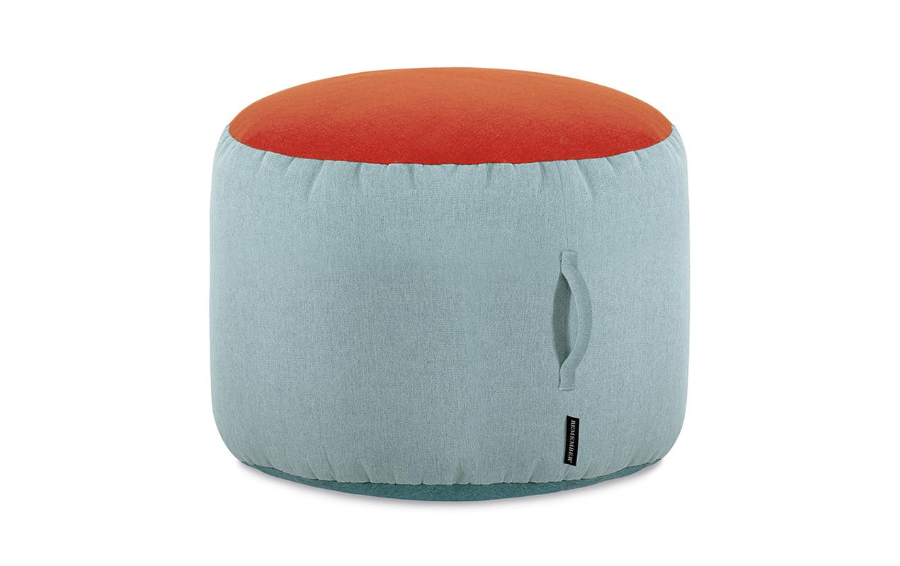 Remember Pouf »Sky, 40 x 55 cm, Grau/Orange« Remember Pouf »Sky, 40 x 55 cm, Grau/Orange« von Remember