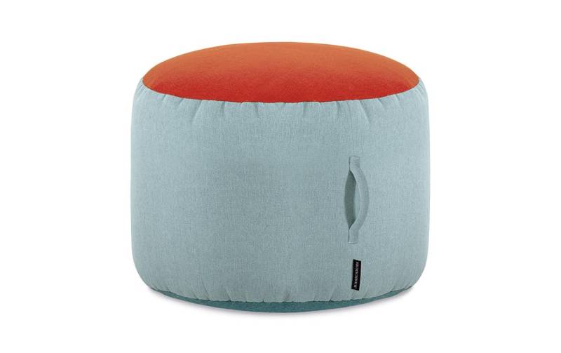 Remember Pouf »Sky, 40 x 55 cm, Grau/Orange« von Remember