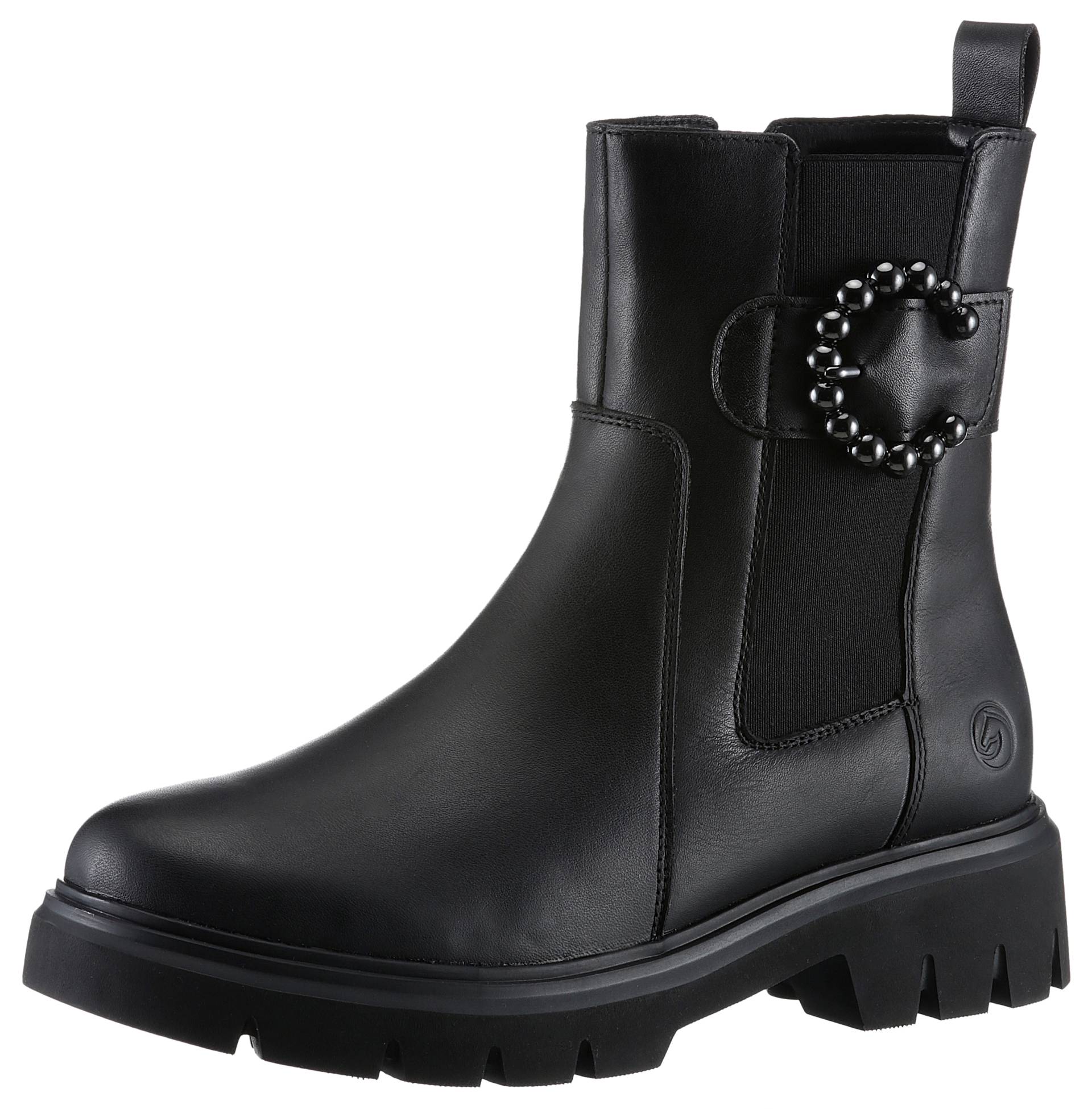 Remonte Chelseaboots, Blockabsatz, Businessmode, Stiefelette mit schöner Zierschnalle Remonte Chelseaboots, Blockabsatz, Businessmode, Stiefelette mit schöner Zierschnalle von Remonte