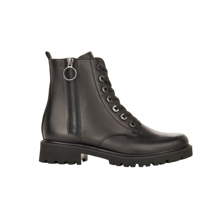 Remonte Damen Schnürstiefel aus Glattleder, schwarz, 37 von Rieker