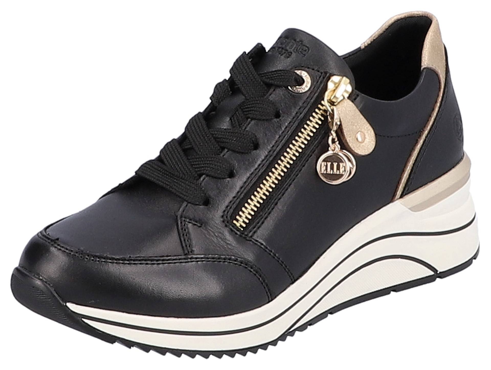 Remonte Keilsneaker, Freizeitschuh, Halbschuh, Schnürschuh mit goldfarbenem Logoanhänger Remonte Keilsneaker, Freizeitschuh, Halbschuh, Schnürschuh mit goldfarbenem Logoanhänger von Remonte