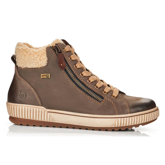 Remonte Kurzstiefelette aus pflegeleichtem Veloursleder taupe Remonte Kurzstiefelette aus pflegeleichtem Veloursleder taupe von Remonte