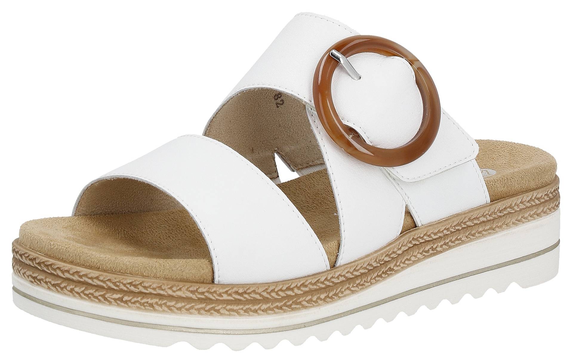Remonte Pantolette, Keilabsatz, Sommerschuh, Schlappen mit Zierschnalle Remonte Pantolette, Keilabsatz, Sommerschuh, Schlappen mit Zierschnalle von Remonte