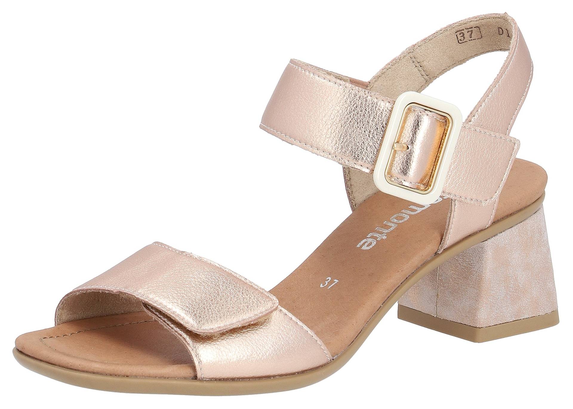 Remonte Sandalette »ELLE-Collection«, Sommerschuh, Sandale, Blockabsatz, Abendschuh, mit Klettverschluss von Remonte