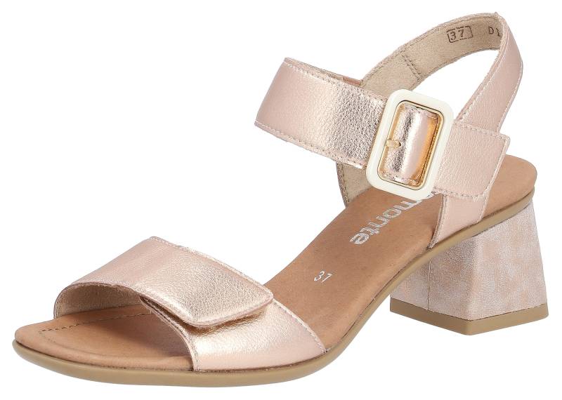 Remonte Sandalette »ELLE-Collection«, Blockabsatz, Sommerschuh, Sandale, Abendschuh mit Klettverschluss von Remonte