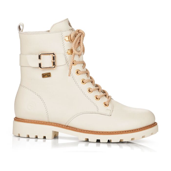 Remonte Schnürstiefel für Damen aus Glattleder offwhite von Remonte