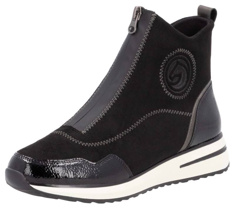 Remonte Slip-On Sneaker, Keilabsatz, Boots, Stiefelette mit praktischer Anziehlasche von Remonte