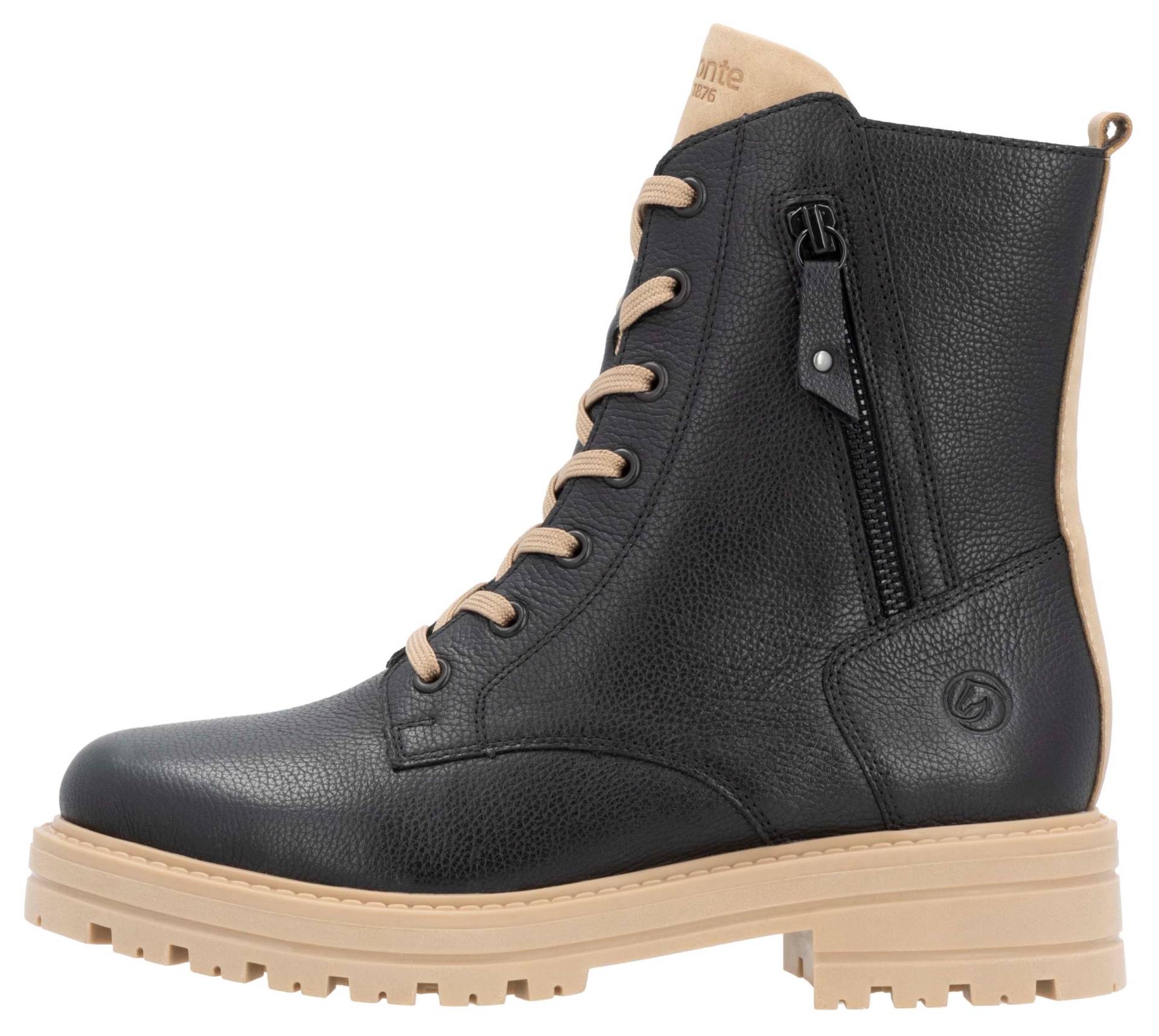 Remonte Winterboots, Blockabsatz, Winterstiefelette, Schnürboots mit Zierreissverschluss Remonte Winterboots, Blockabsatz, Winterstiefelette, Schnürboots mit Zierreissverschluss von Remonte