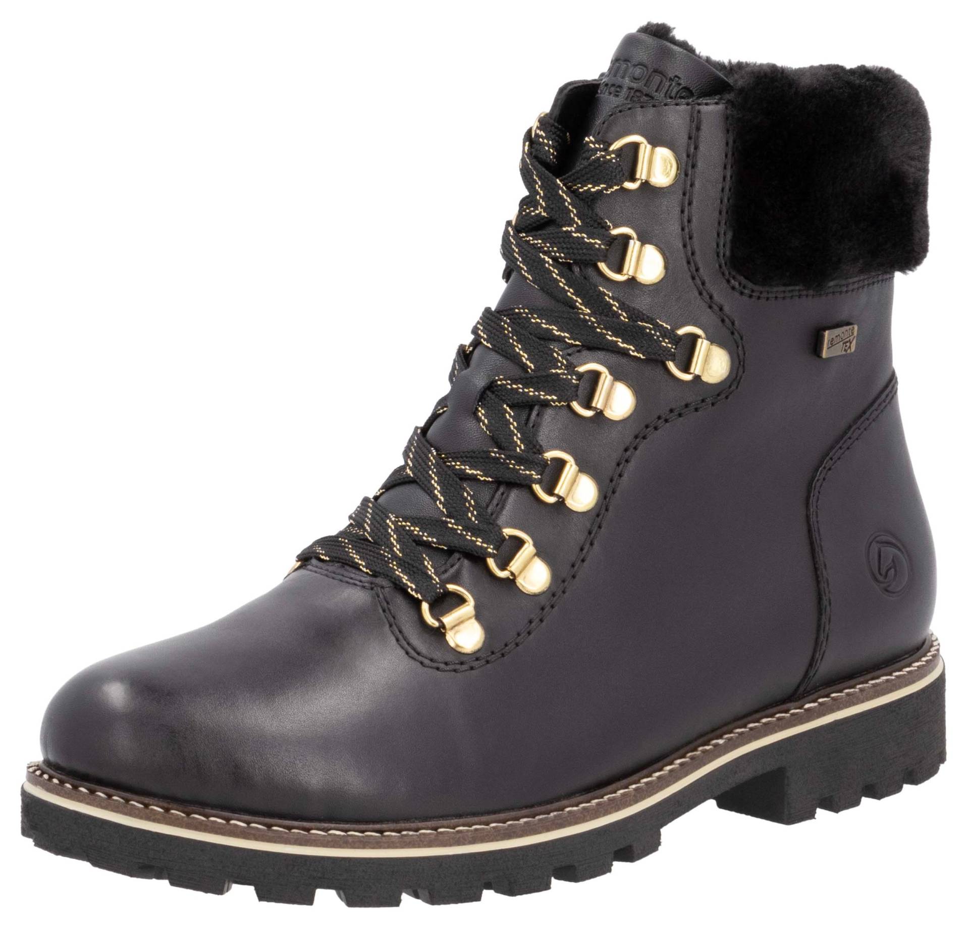 Remonte Winterboots, Blockabsatz, Winterstiefelette, Schnürstiefelette mit TEX-Membran von Remonte