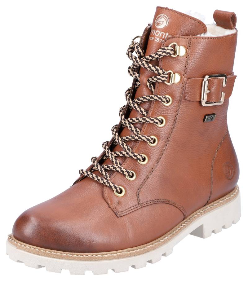 Remonte Winterboots, Blockabsatz, Schnürboots, Outdoorschuh mit Zierschnalle von Remonte