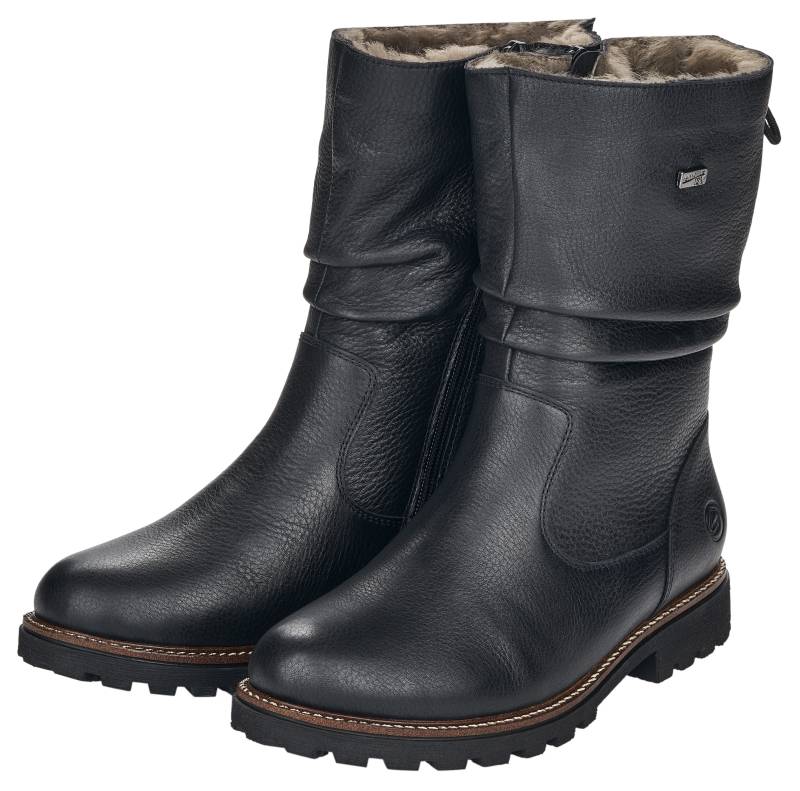 Remonte Winterstiefel, Blockabsatz, Winterboots mit Falten am slouchy Schaft, schmale Form von Remonte