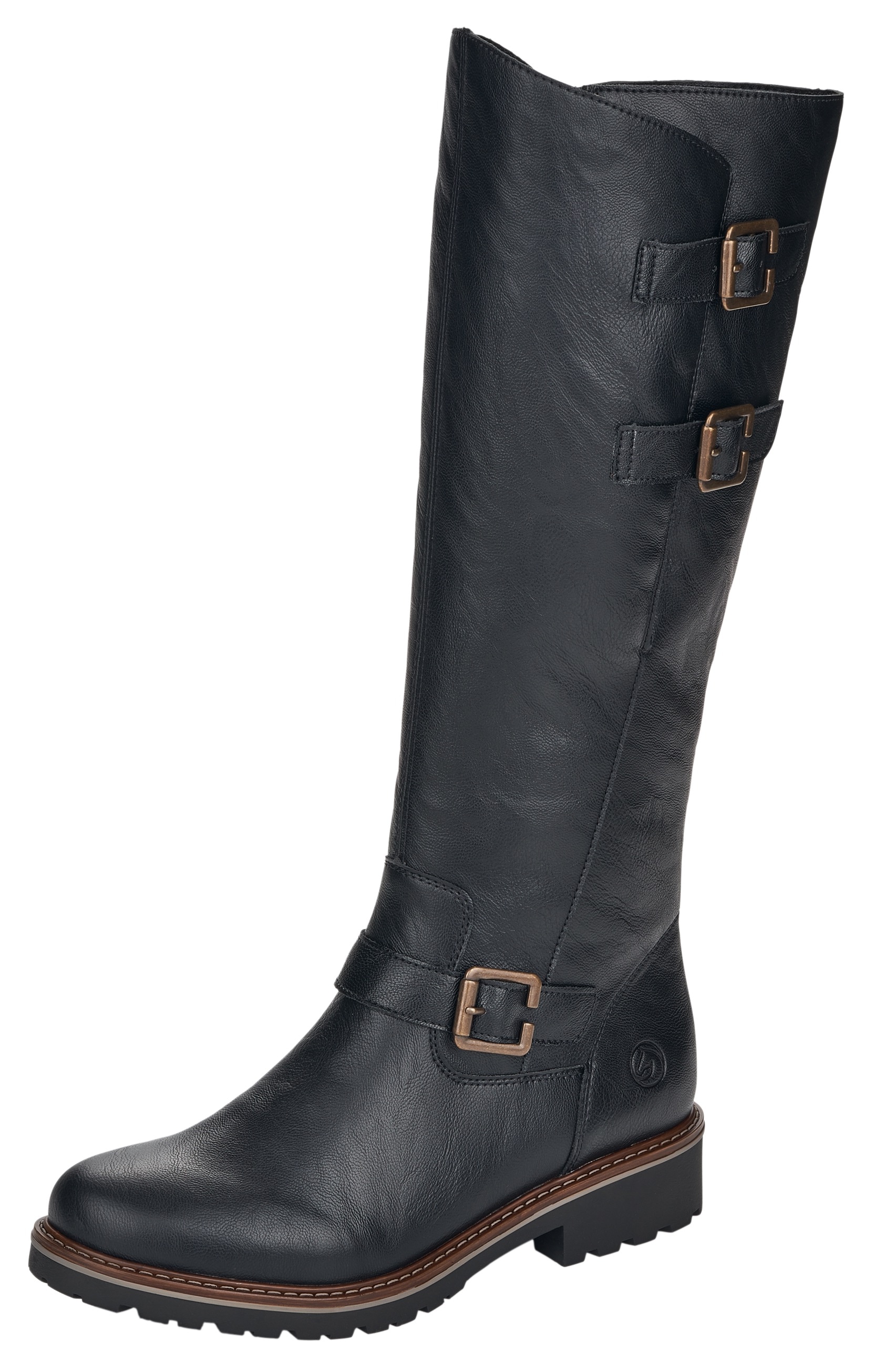 Remonte Winterstiefel, Blockabsatz, Langschaftstiefel, Wechselfussbett, XL-Schaft von Remonte