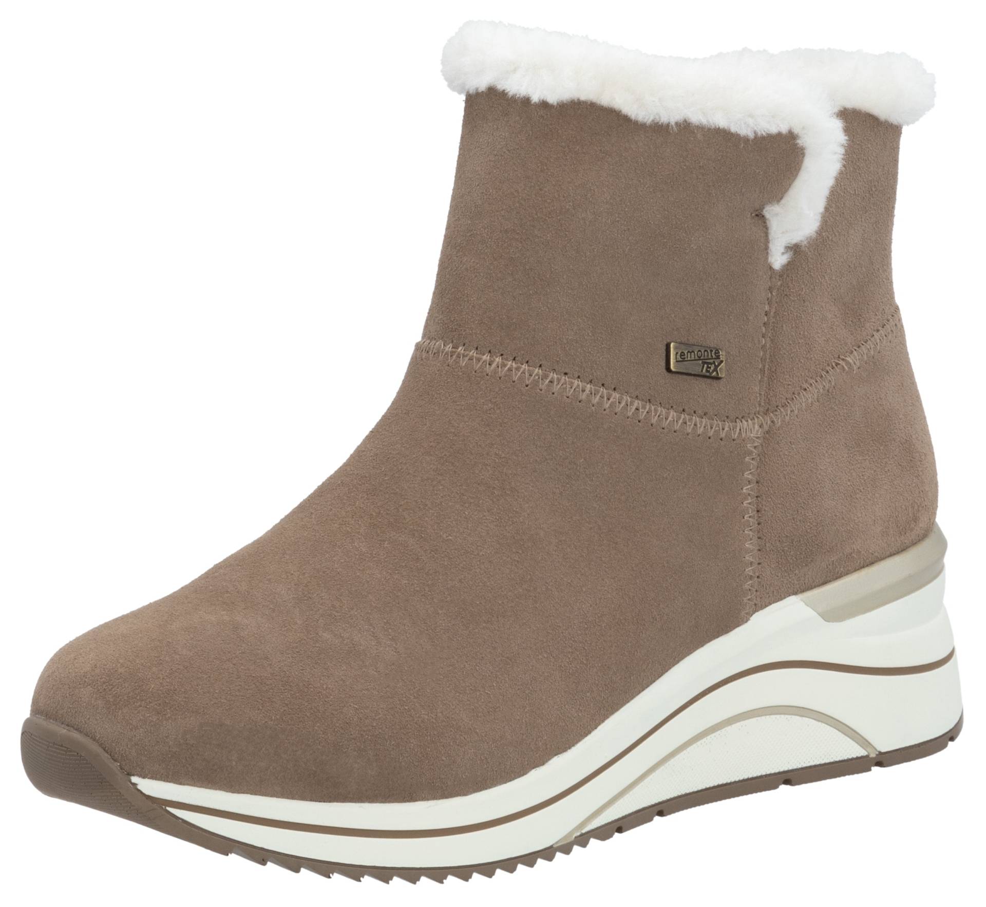 Remonte Winterstiefelette, Keilabsatz, Stiefelette, Winterboots, wasserabweisende TEX-Membran von Remonte