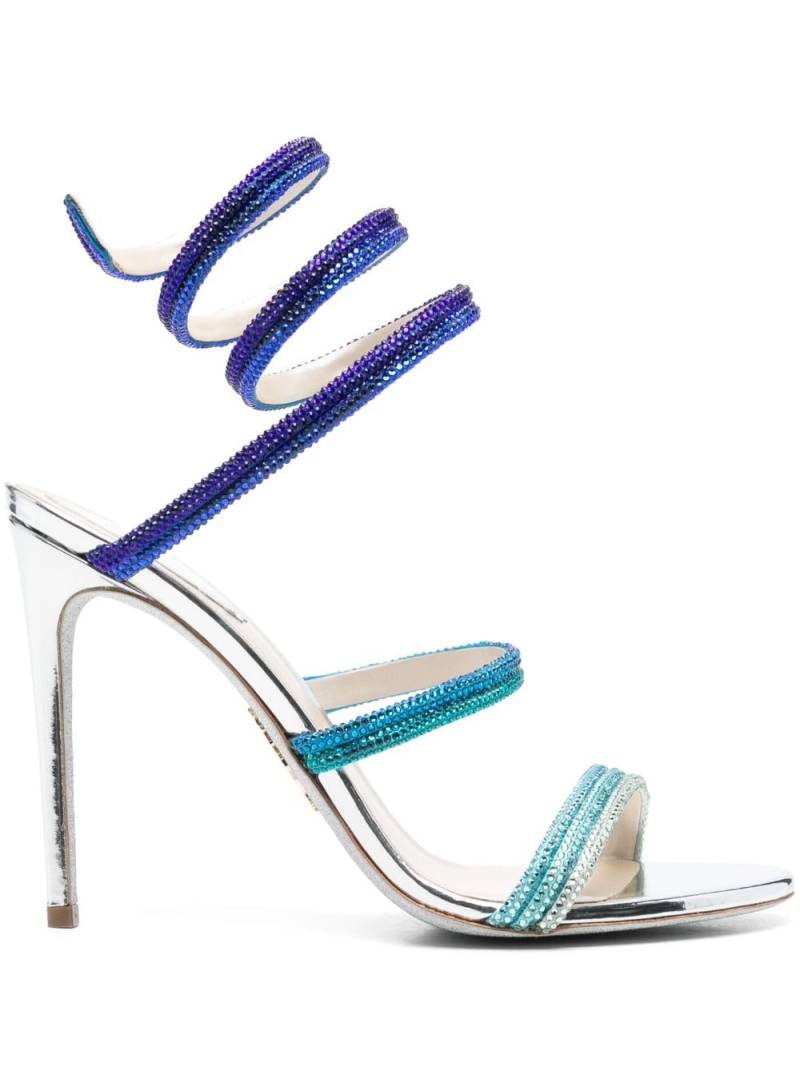 René Caovilla 105mm Cleo sandals - Blue von René Caovilla