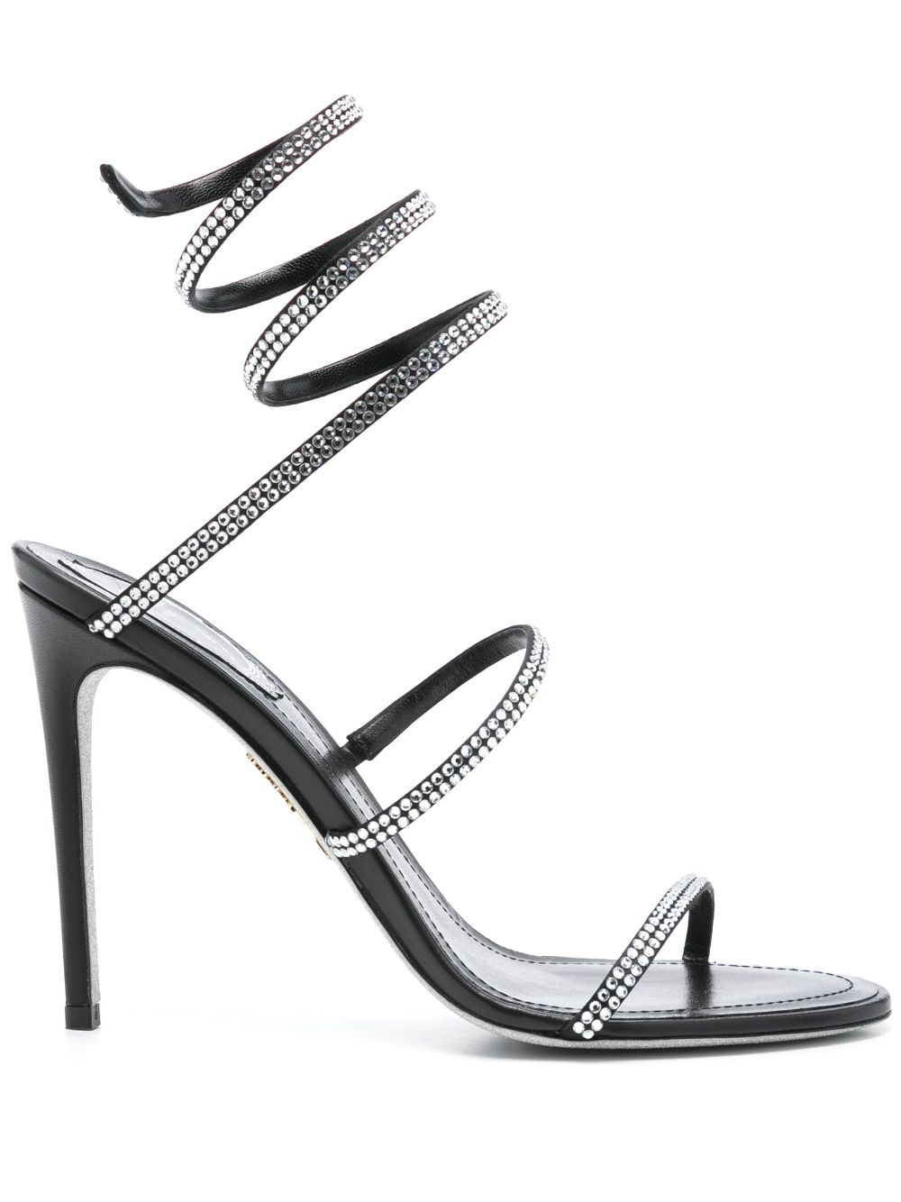 René Caovilla 105mm Cleo sandals - Black von René Caovilla