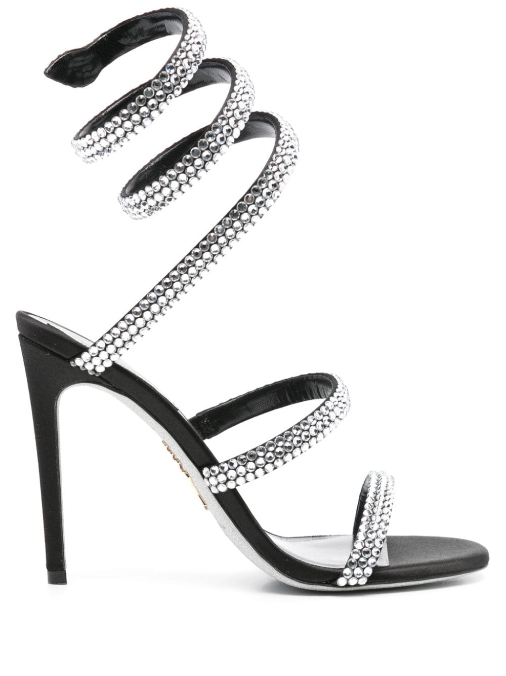 René Caovilla 105mm Cleo sandals - Black von René Caovilla