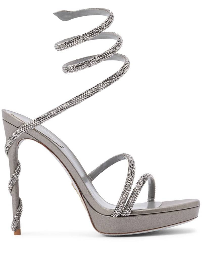 René Caovilla 120mm Margot sandals - Grey von René Caovilla