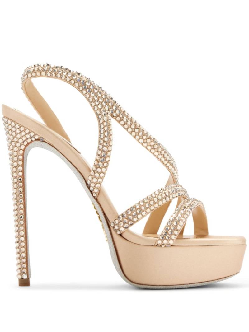 René Caovilla 130mm Lisa sandals - Neutrals von René Caovilla