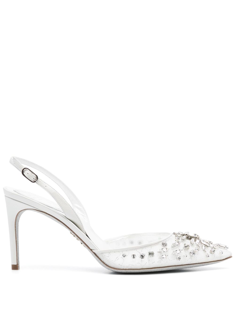 René Caovilla 80mm Cinderella pumps - White von René Caovilla