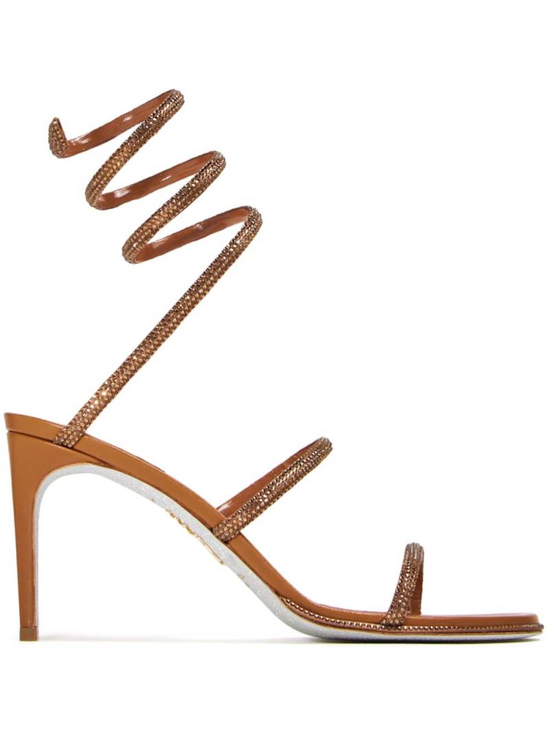 René Caovilla 80mm Cleo pumps - Brown von René Caovilla