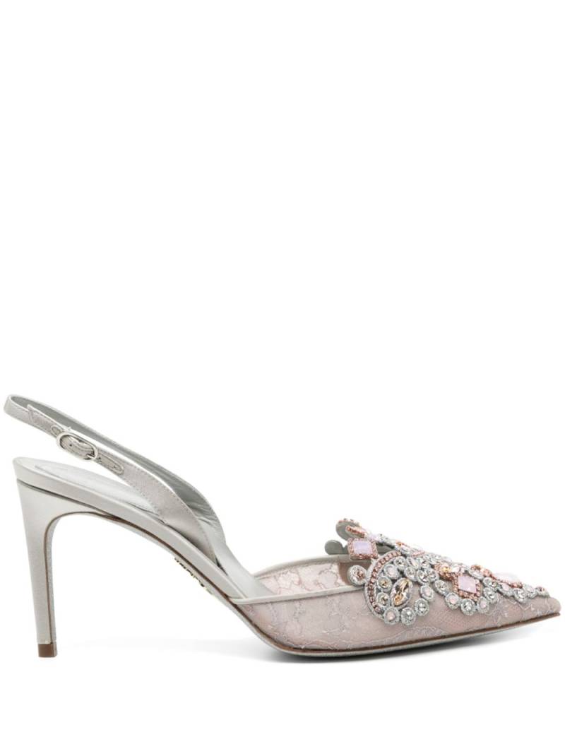 René Caovilla 90mm Veneziana pumps - Grey von René Caovilla