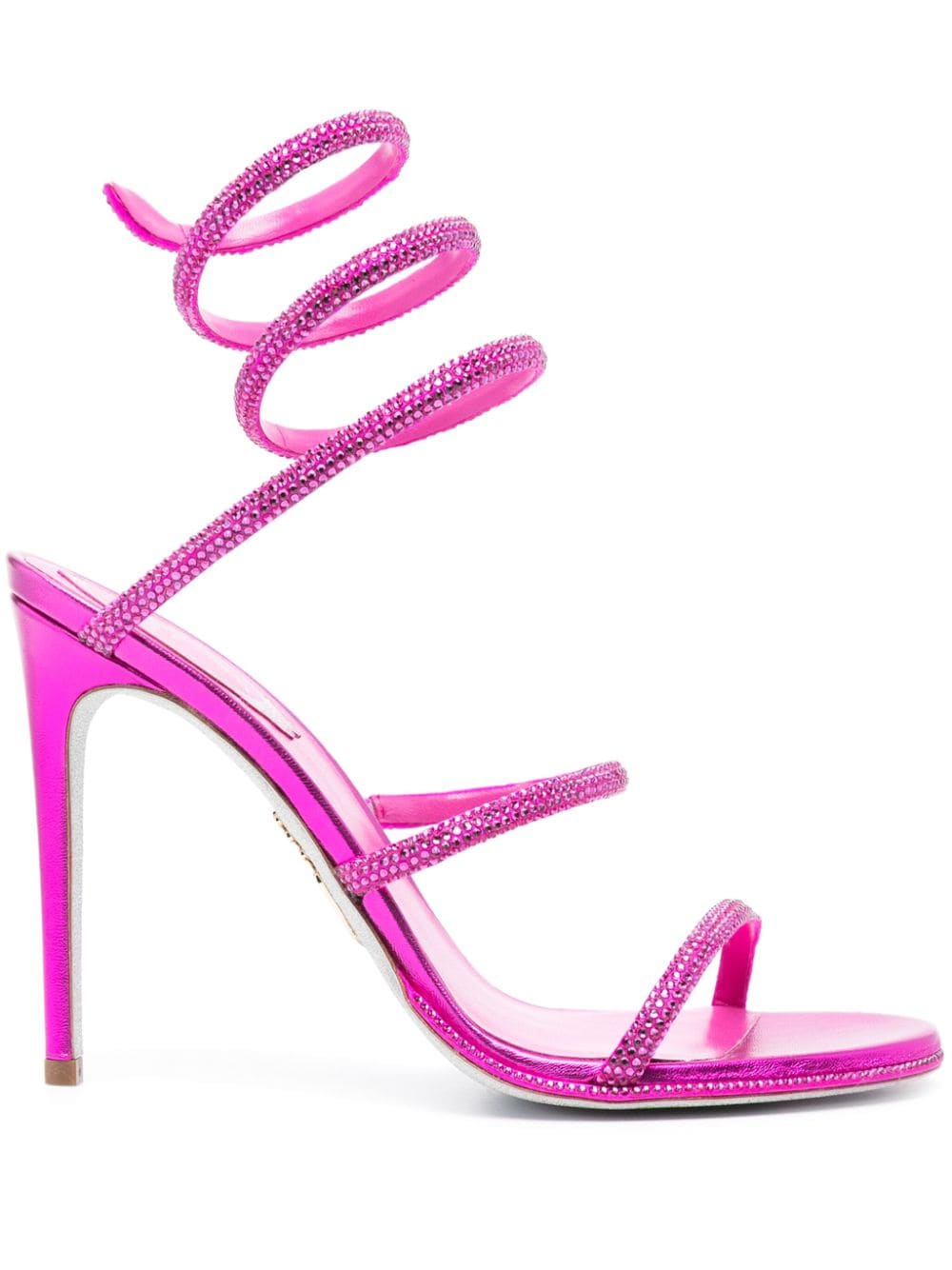 René Caovilla Cleo 105mm crystal sandals - Pink von René Caovilla