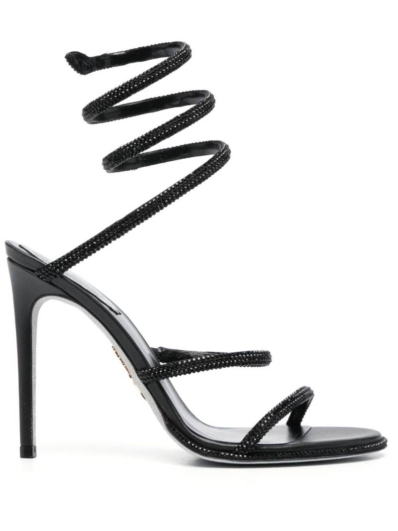 René Caovilla Cleo 110mm ankle-strap sandals - Black von René Caovilla