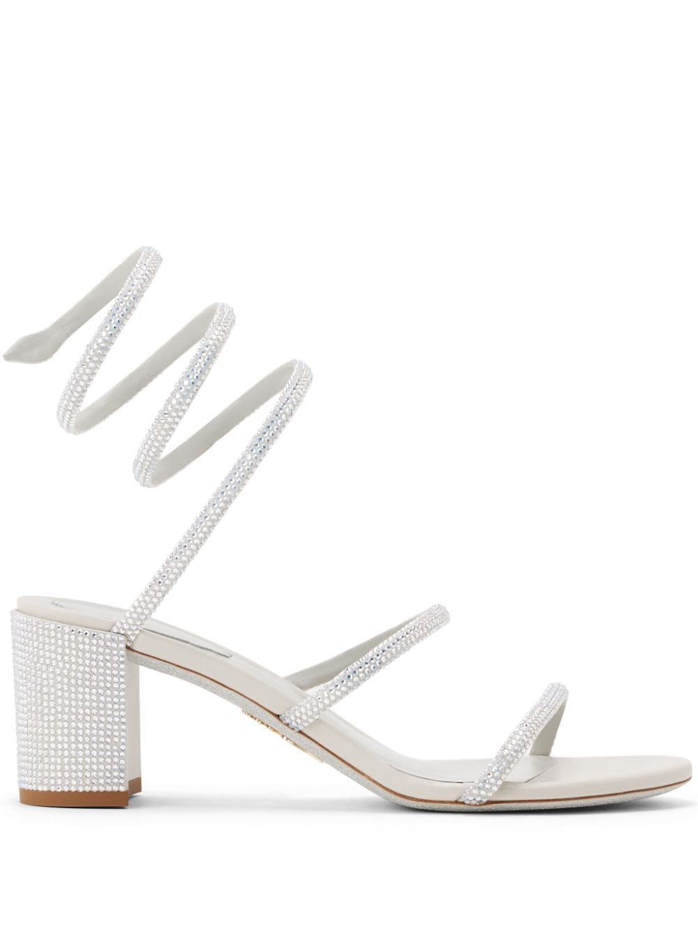 René Caovilla Cleo 60mm leather sandals - White von René Caovilla