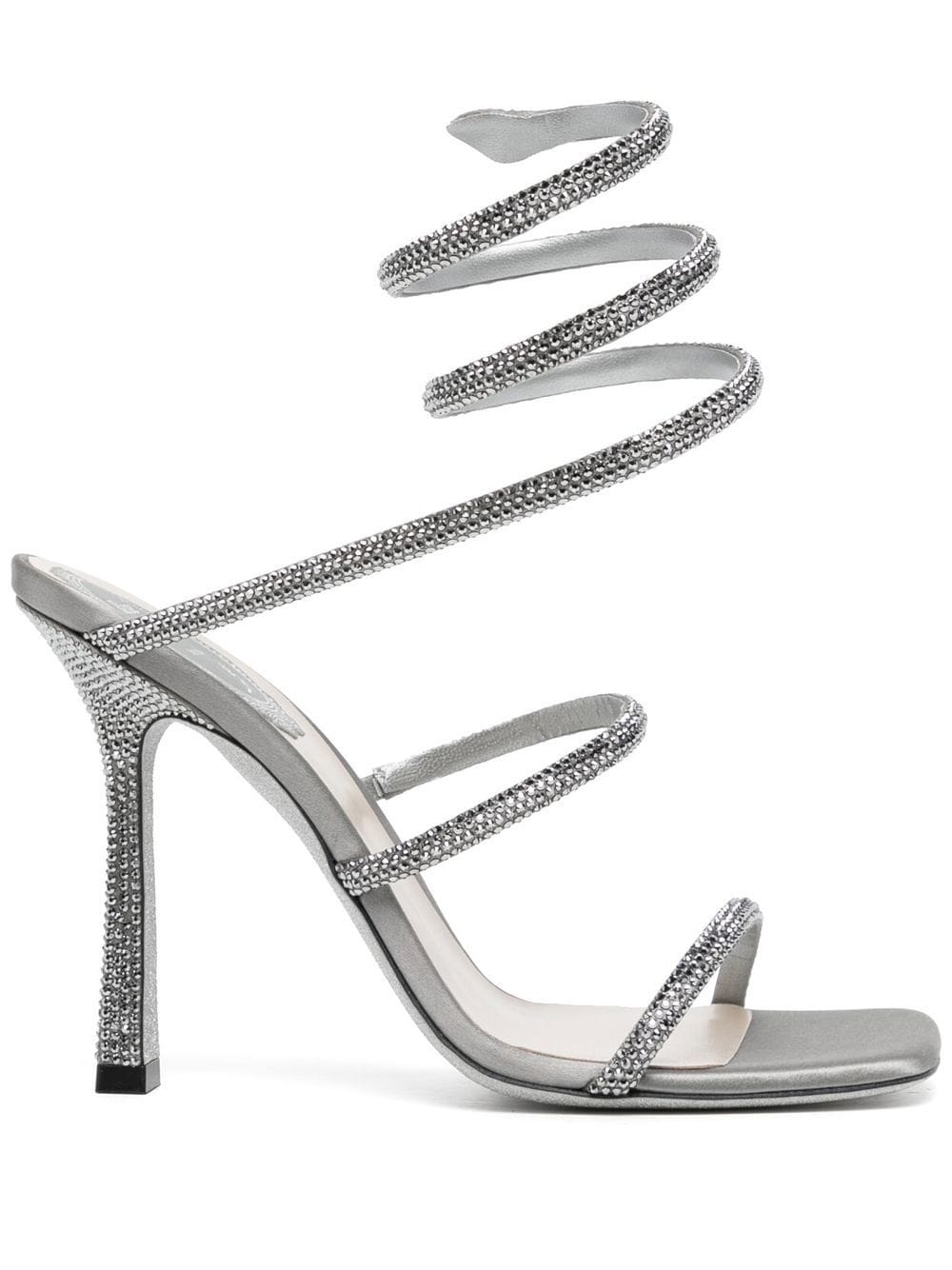 René Caovilla Cleo crystal-embellished sandals - Silver von René Caovilla