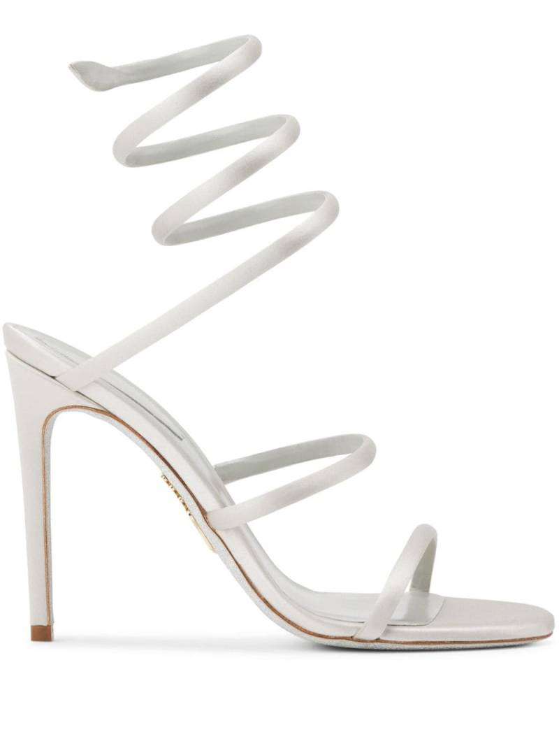 René Caovilla Cleo satin sandals - Grey von René Caovilla