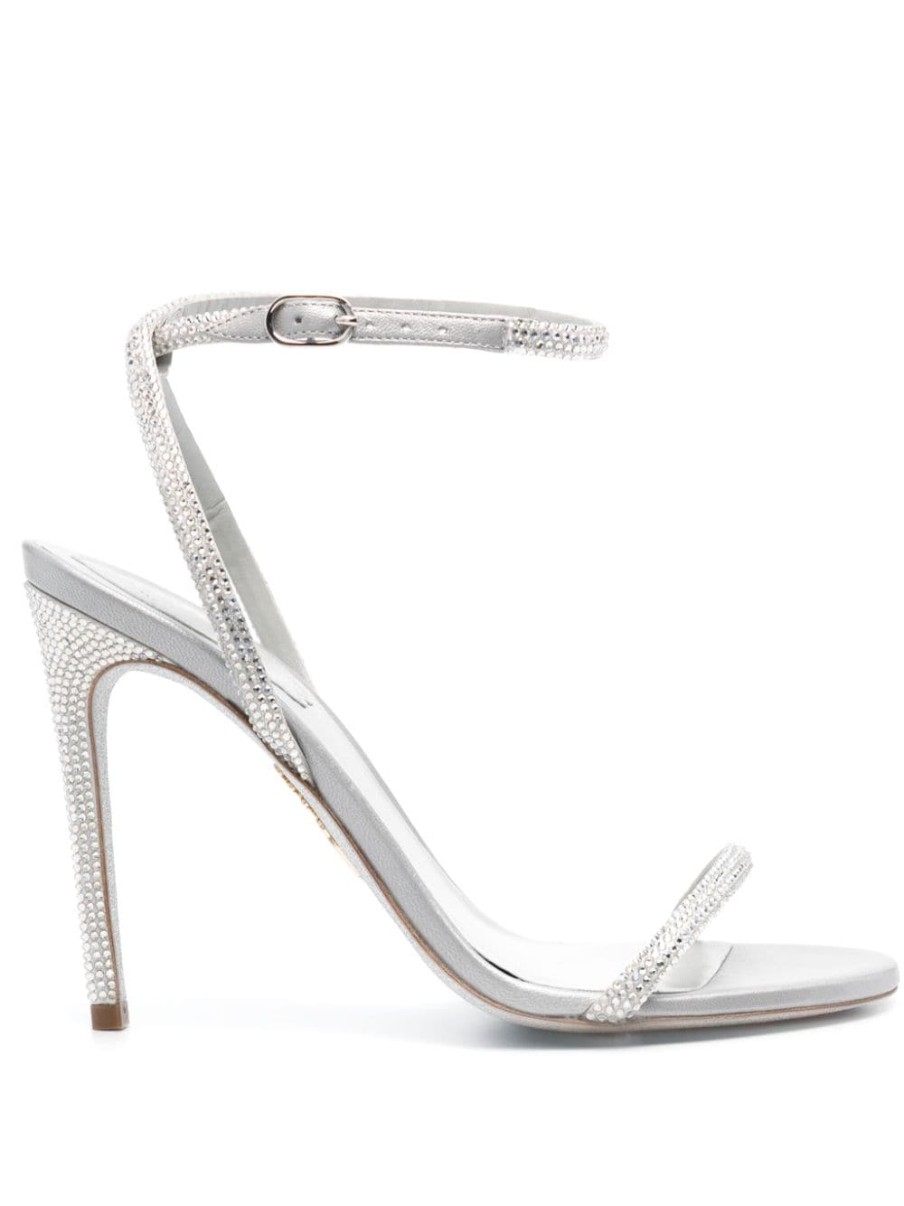 René Caovilla Ellabrita 105mm leather sandals - Grey von René Caovilla