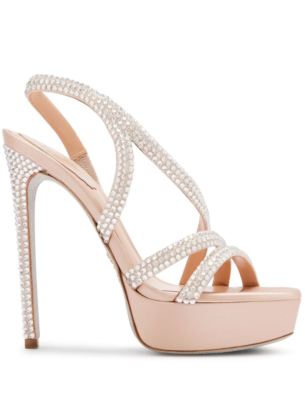 René Caovilla Lisa 130mm platform sandals - Neutrals von René Caovilla