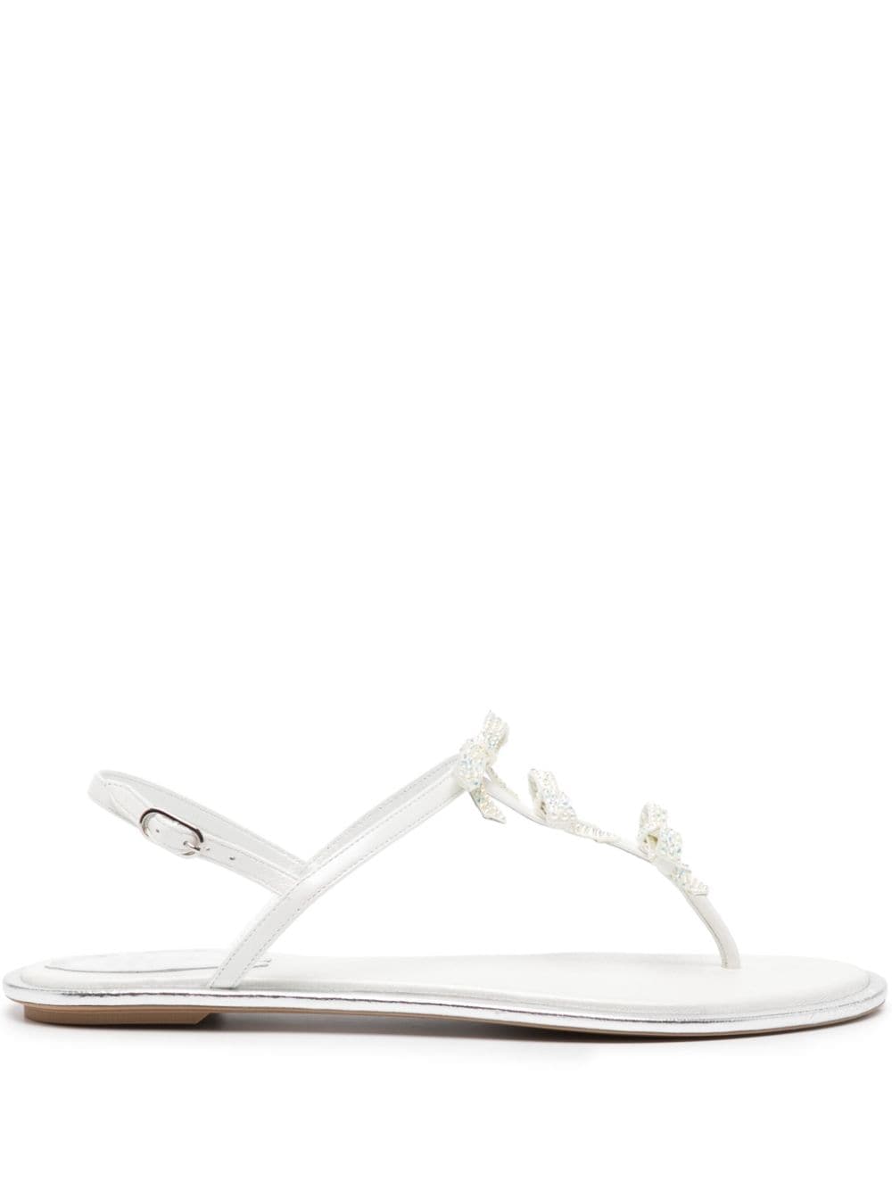 René Caovilla CATERINA WHITE THONG SANDAL 10 von René Caovilla