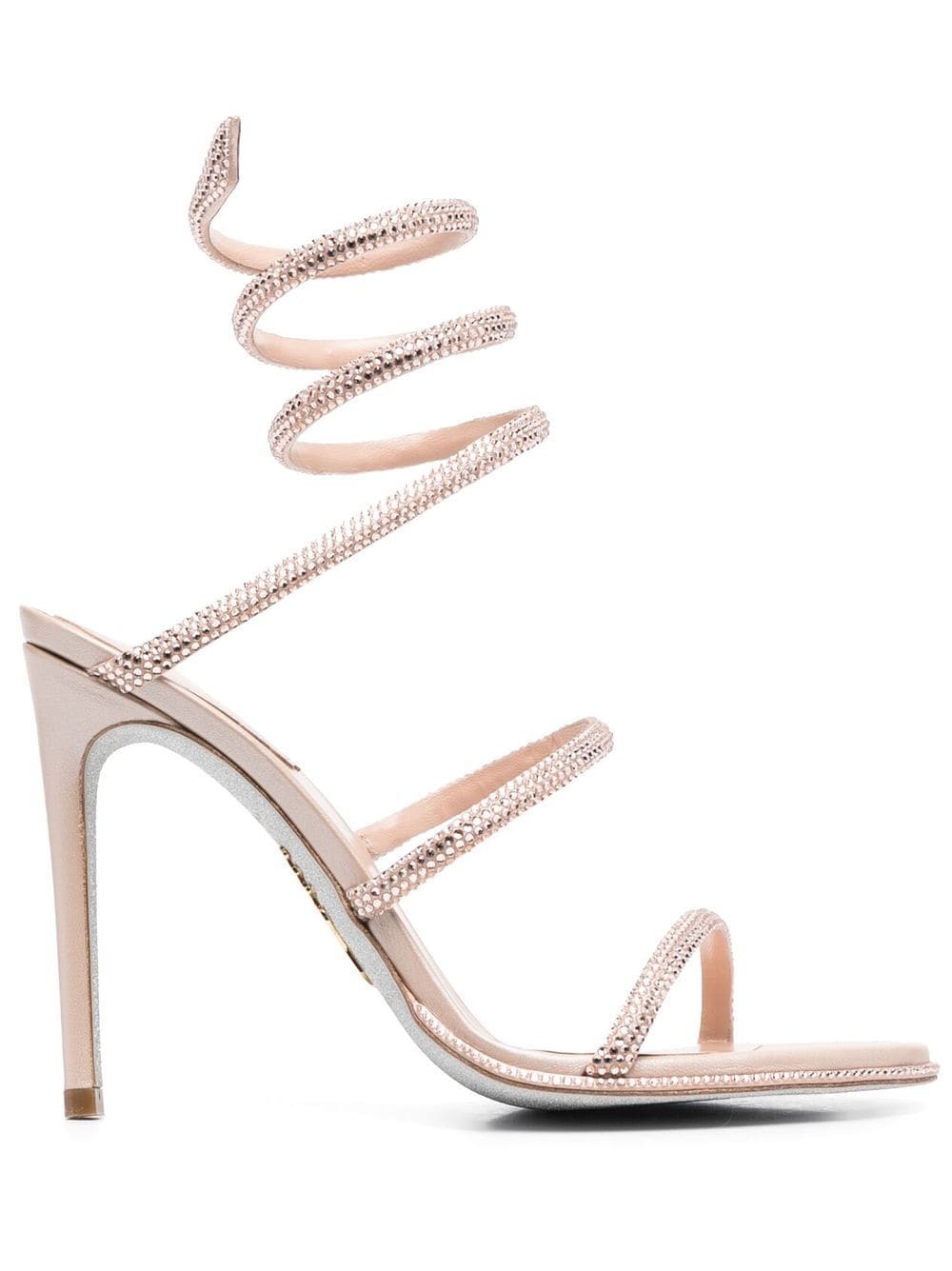 René Caovilla rhinestone- embellished 110mm stiletto sandals - Pink von René Caovilla